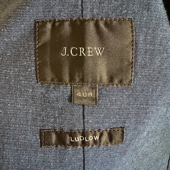 J.Crew Ludlow Cotton-Linen Unstructured Blazer - Men’s 40R - Picture 3 of 5